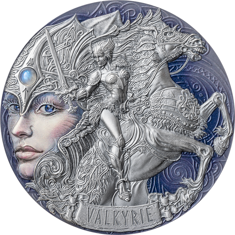 Kamerun 2000 FCFA Femina Bellator - Valkyrie 2023 2 Oz Ag.999