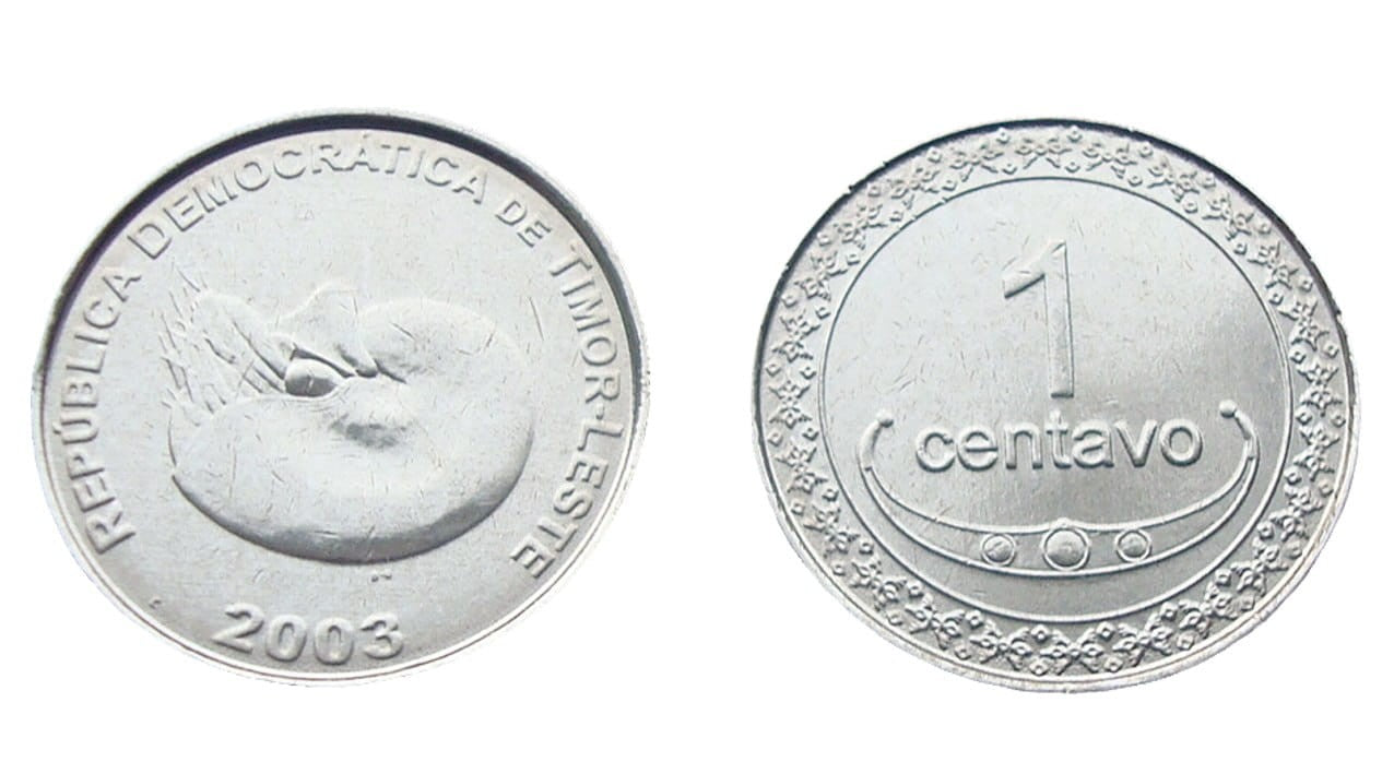 Timor 1 centavo Muszla 2003