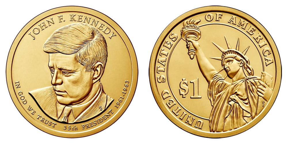 USA 1 $ John F. Kennedy 2015 nr 35