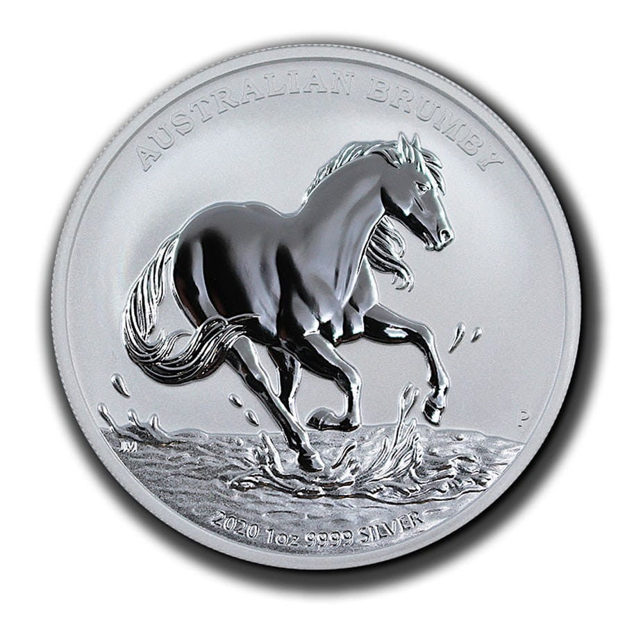 Australia 1$ Koń Brumby 2020 1 Oz Ag.999