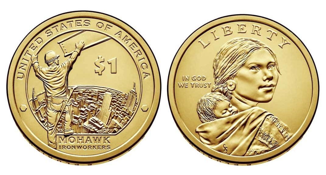 USA 1 $ Rdzenni Amerykanie Mohawk Ironworkers 2015