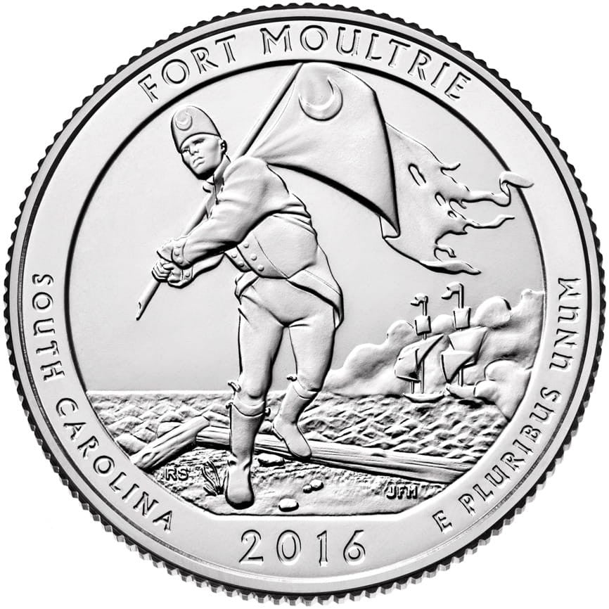 USA 25 c Park narodowy Fort Moultrie 2016 nr 35
