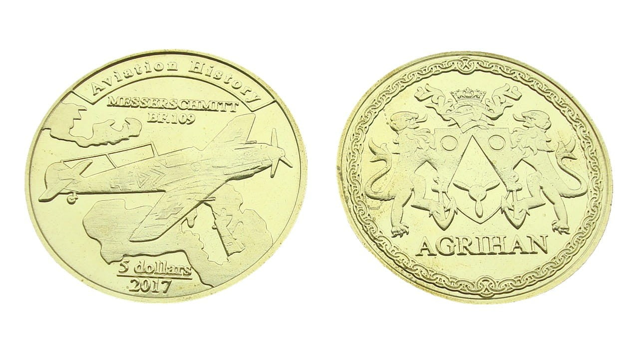 Mariany PN Agrihan 5$ Messerschmitt BF.109 2017