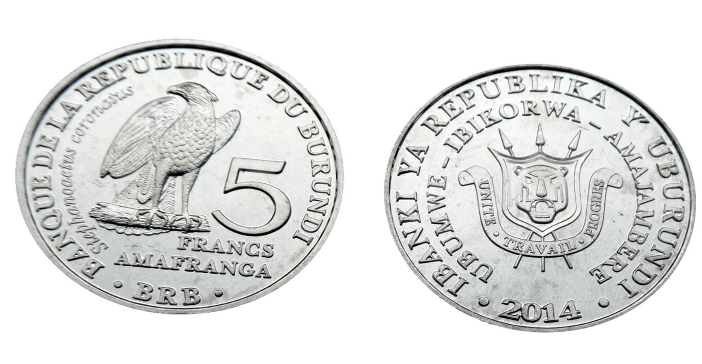 Burundi 5 franków Wojownik wspaniały 2014