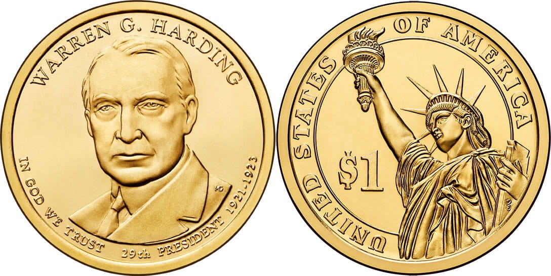 USA 1 $ Warren G. Harding 2014 nr 29