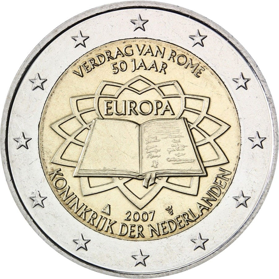 2 euro Holandia Traktaty Rzymskie 2007