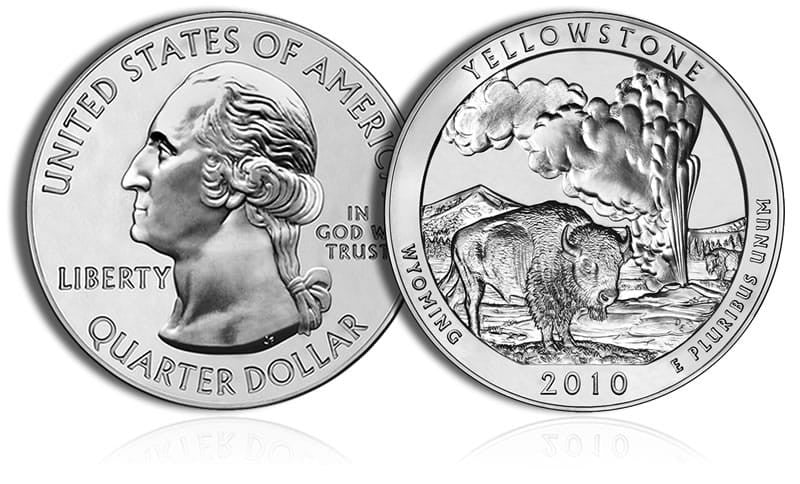 USA 25 c Park narodowy Yellowstone nr 2 2010