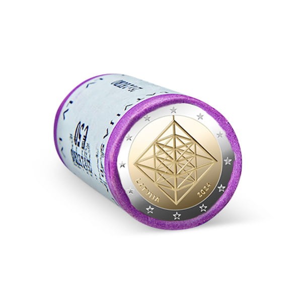 2 euro x 25 Łotwa Pająk 2024