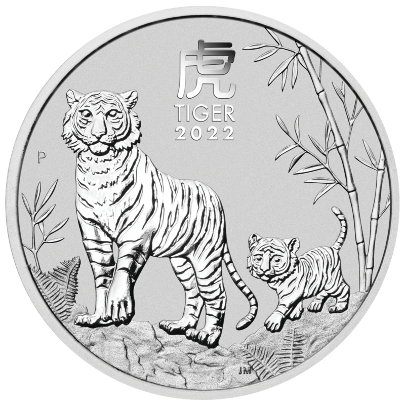 Australia 1$ Lunar III Rok Tygrysa Ag.999 2022