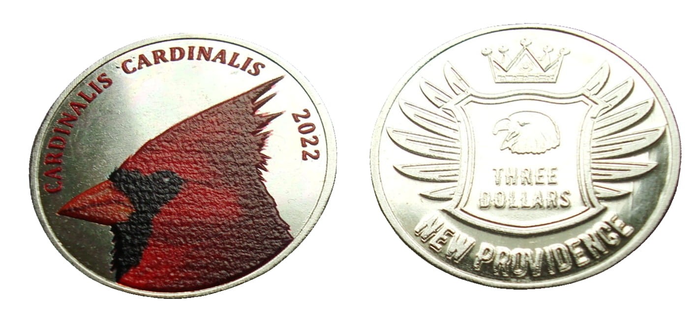Bahamy New Providence 3$ Kardynałek 2022