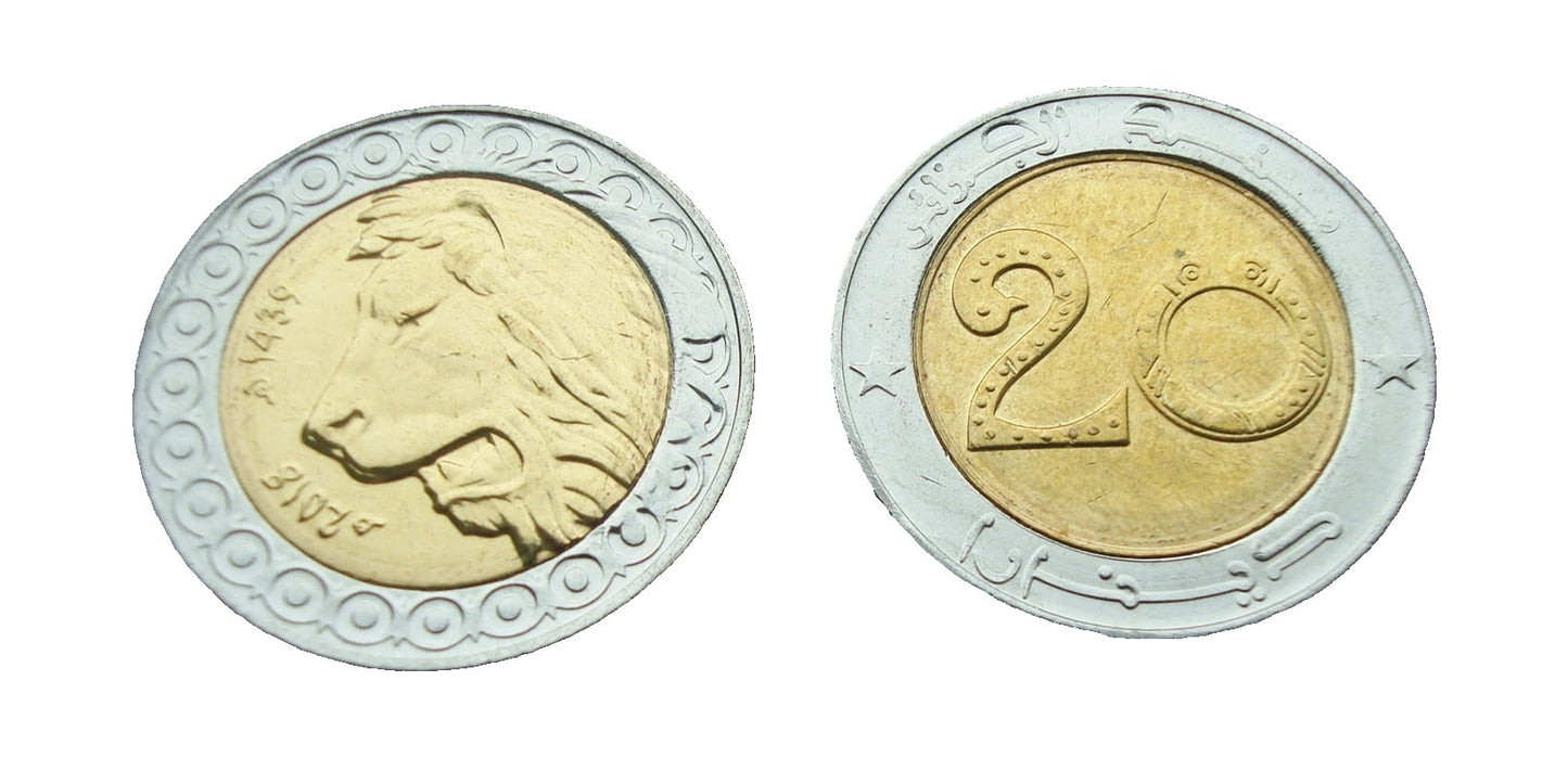 Algieria 20 dinarów Lew 2018