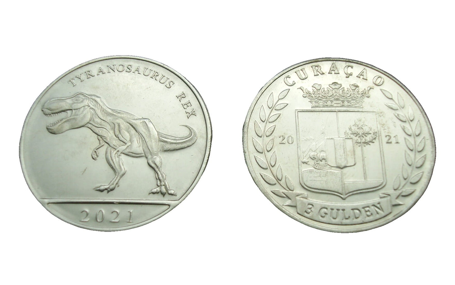 Curacao 3 guldeny Tyrannosaurus Rex 2021