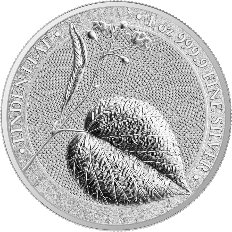 Germania Liść Lipy 5 marek 2022 1 Oz Ag.999