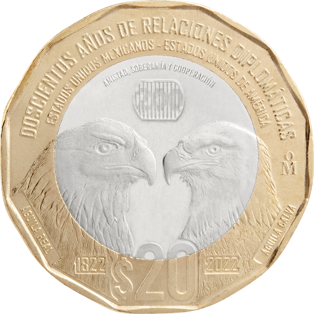 Meksyk 20 peso Orły Mex + USA 2023