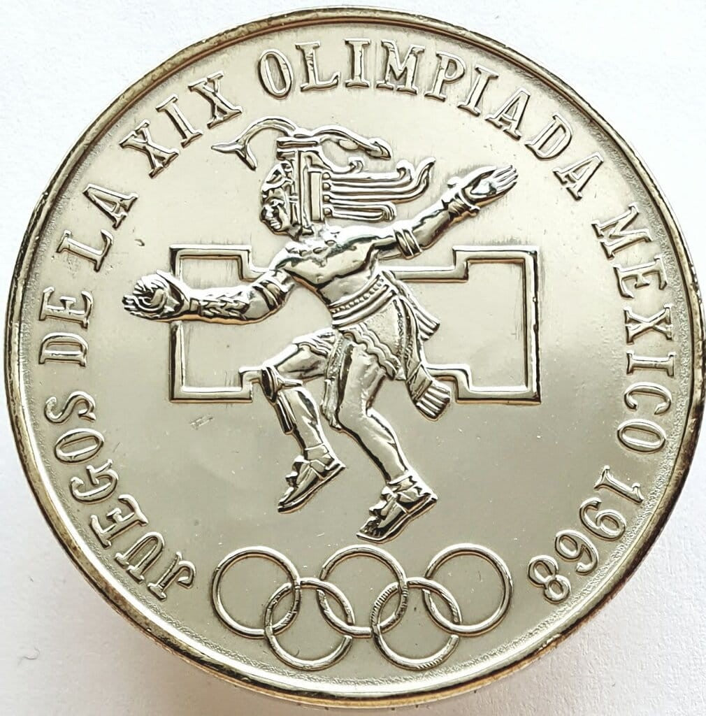 Meksyk 25$ Olimpiada 1968 Ag 22,5g