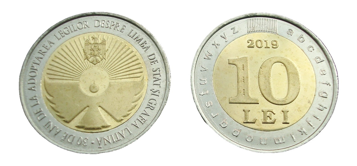 Mołdawia 10 lei Język 2019