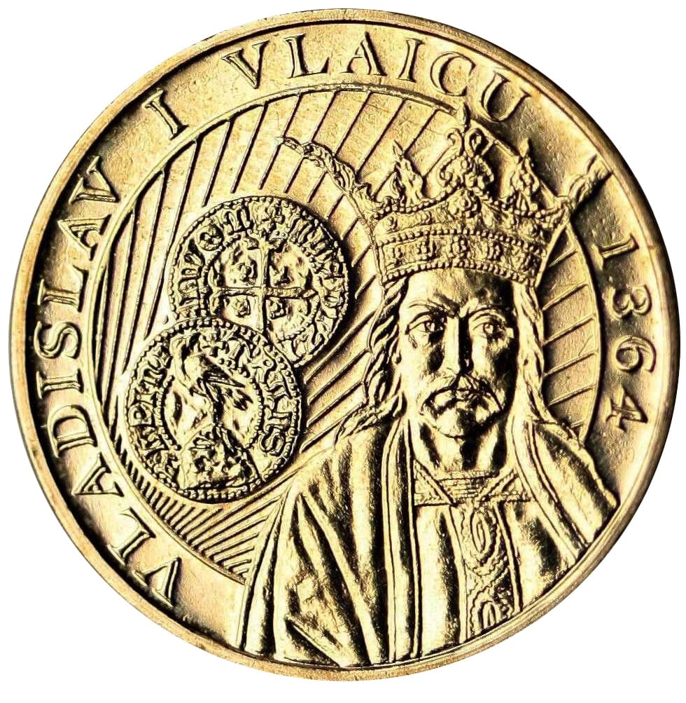 Rumunia 50 bani Wladislav I Vlaicu 1364 2014