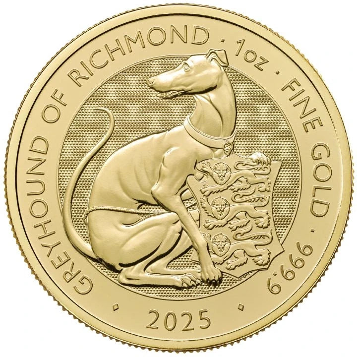 WB 100 f Bestie Tudorów The Greyhound of Richmond Au.999 1oz 2025