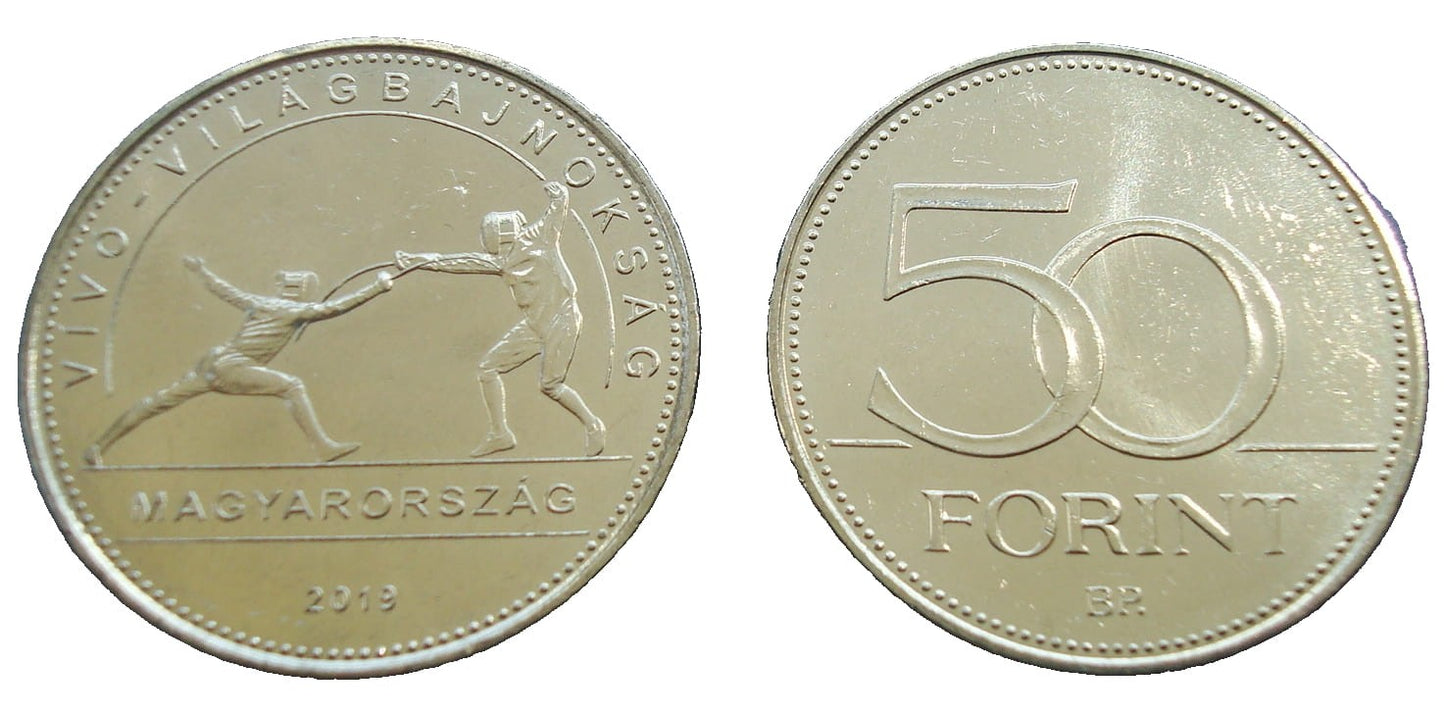 Węgry 50 forintów Szermierka 2019