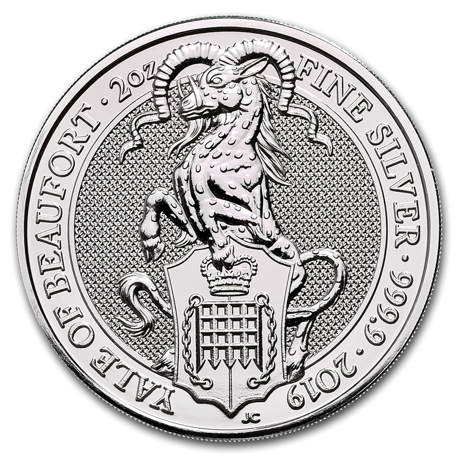 Wielka Brytania 5 f Bestie Yale 2 Oz Ag.999 2019