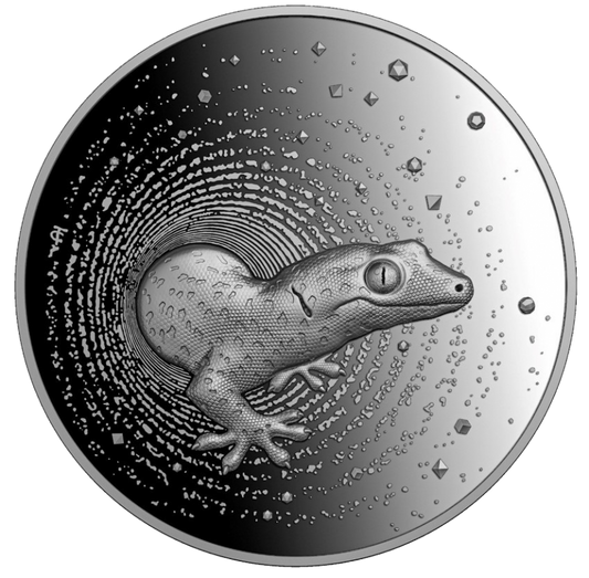 Kamerun 2000 FCFA Gecko  2023 2 Oz Ag.999