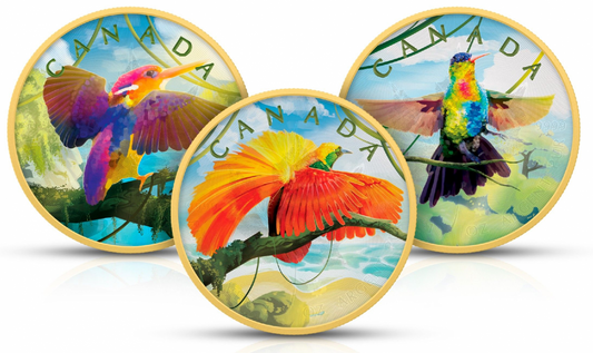 Kanada 5$ Colours Of Paradise - 3 X 1OZAg.999 2022