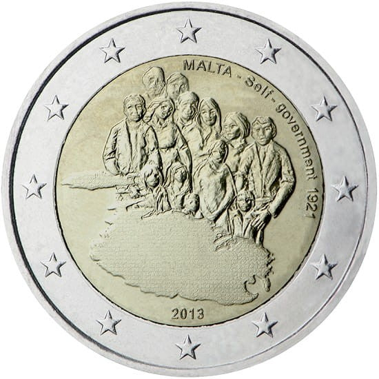 2 euro Malta Ustanowienie samorządu 1921 2013
