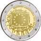 2 euro Grecja 30 lat flagi UE 2015