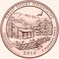 USA 25 c Great Smoky Mountains 2014  nr 21  24K Au