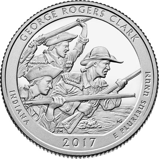 USA 25 c Park George Rogers Clark 2017 nr 40