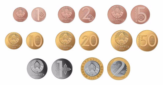 Zestaw menniczy x 8 Białoruś 2009/16