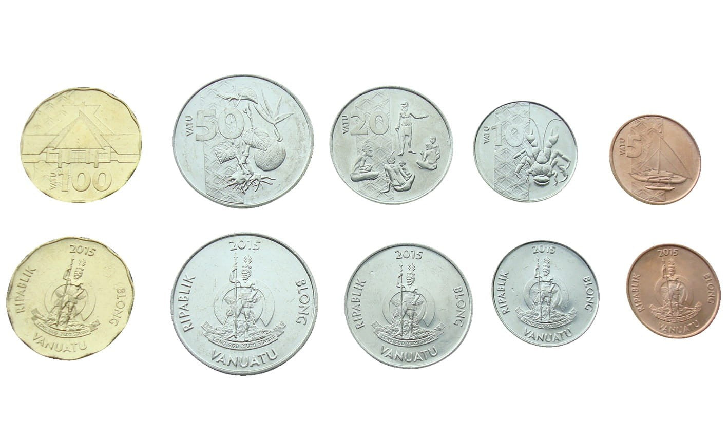 Zestaw menniczy Vanuatu x 5 2015