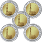 2 euro Niemcy x5 Hamburg  Kościół św. Michała 2008