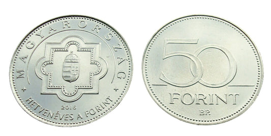 Węgry 50 forintów 70 lat waluty 2016