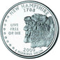 USA 25 c New Hampshire 2000