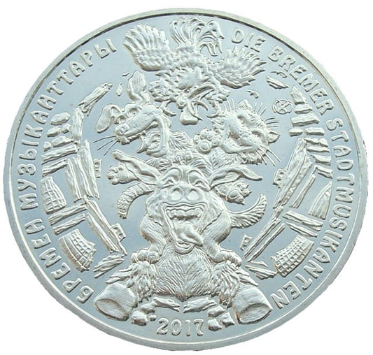 Kazachstan 100 tenge Muzykanci z Bremy 2017