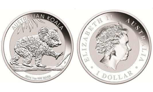Australia 1$ Koala 2016 1 Oz Ag.999