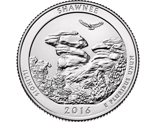 USA 25 c Park narodowy  Shawnee 2016 nr 31