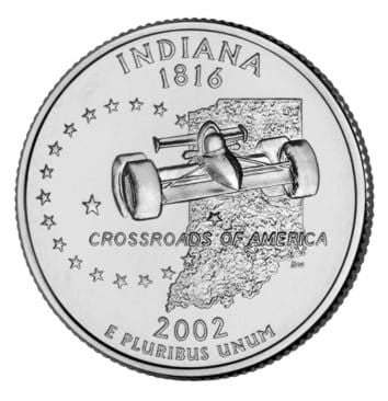 USA 25 c Indiana 2002