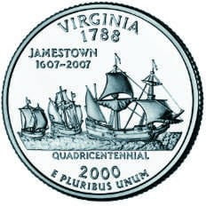 USA 25 c VIRGINIA 2000