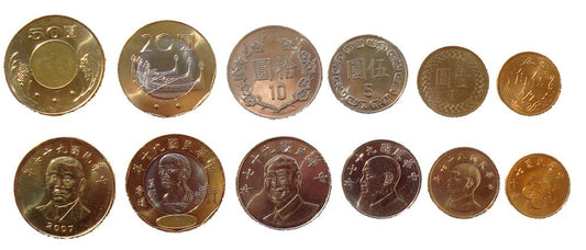 Zestaw menniczy Tajwan x 6