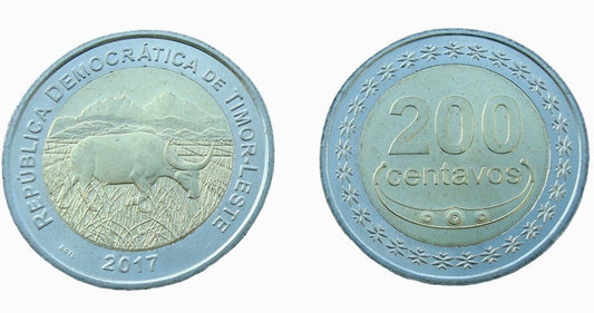Timor 200 centavos Wół 2017