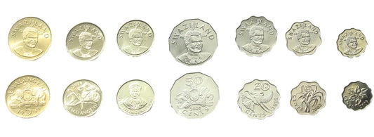 Zestaw menniczy Swaziland x 7
