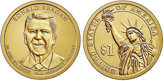 USA 1 $ Ronald Reagan 2016 nr 39