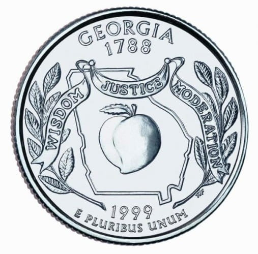 USA 25 c Georgia 1999