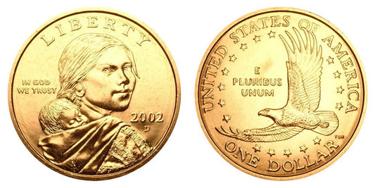 USA 1$ Rdzenni Amerykanie Sacagawea 2002
