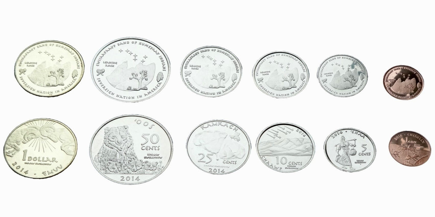 Zestaw menniczy Plemię Kumeyaay x 6 2014