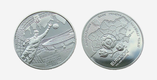 UKRAINA 5 UAH ME Polska-Ukraina Donieck 2011