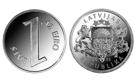Łotwa 1 łat parytet euro 2013