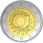 2 euro Belgia 30 lat flagi UE 2015